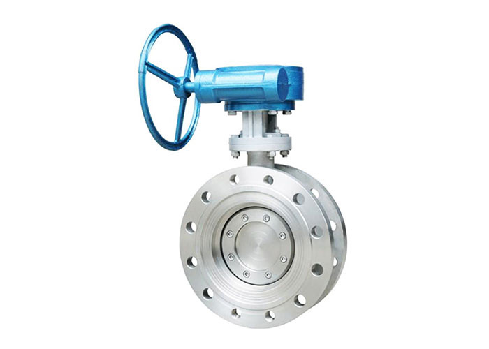 BWWSY Worm Gear Flange Triple Eccentric Butterfly Valve