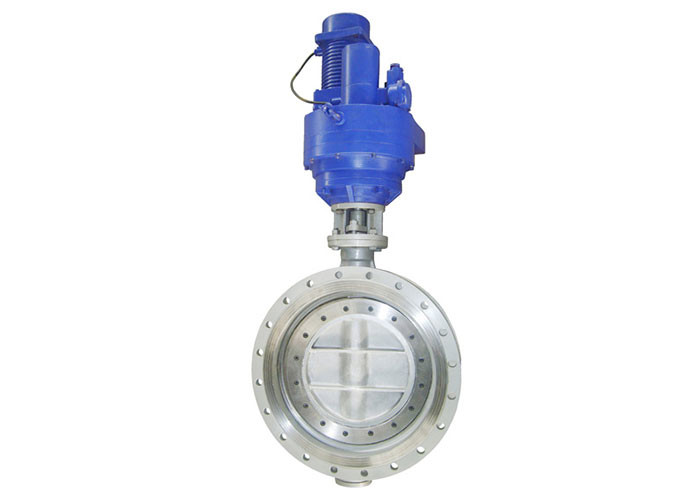 Economical ZAJWSY Flange Three Eccentric Electric Butterfly Valve